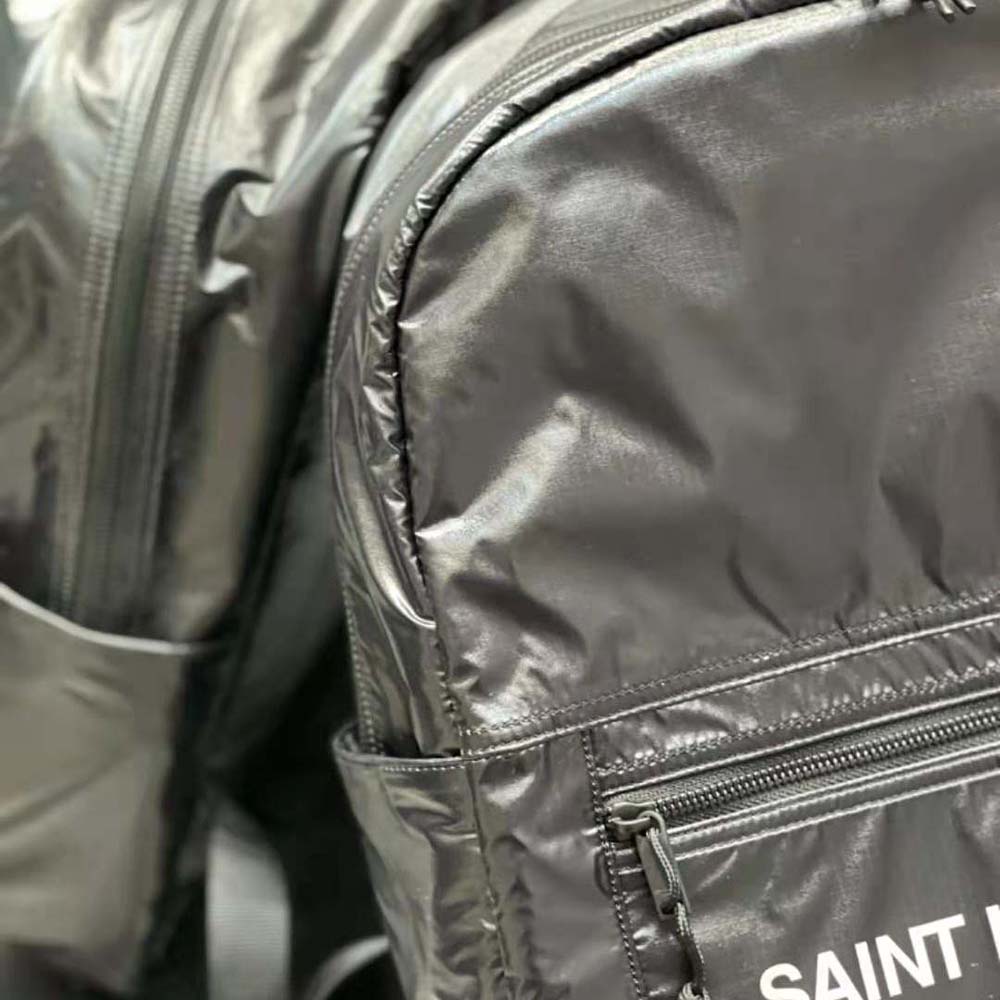 Saint Laurent YSL Women Nuxx Backpack in Nylon-Black - image 9