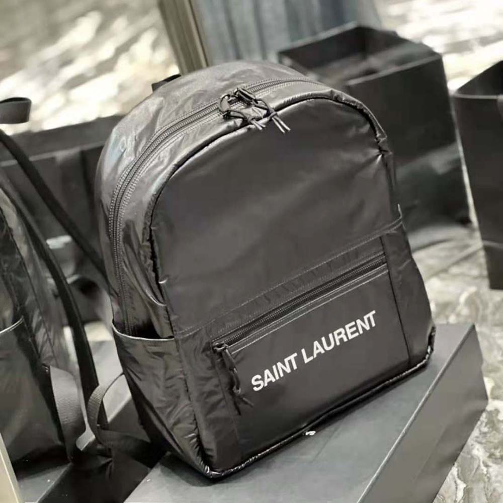 Saint Laurent YSL Women Nuxx Backpack in Nylon-Black - image 4