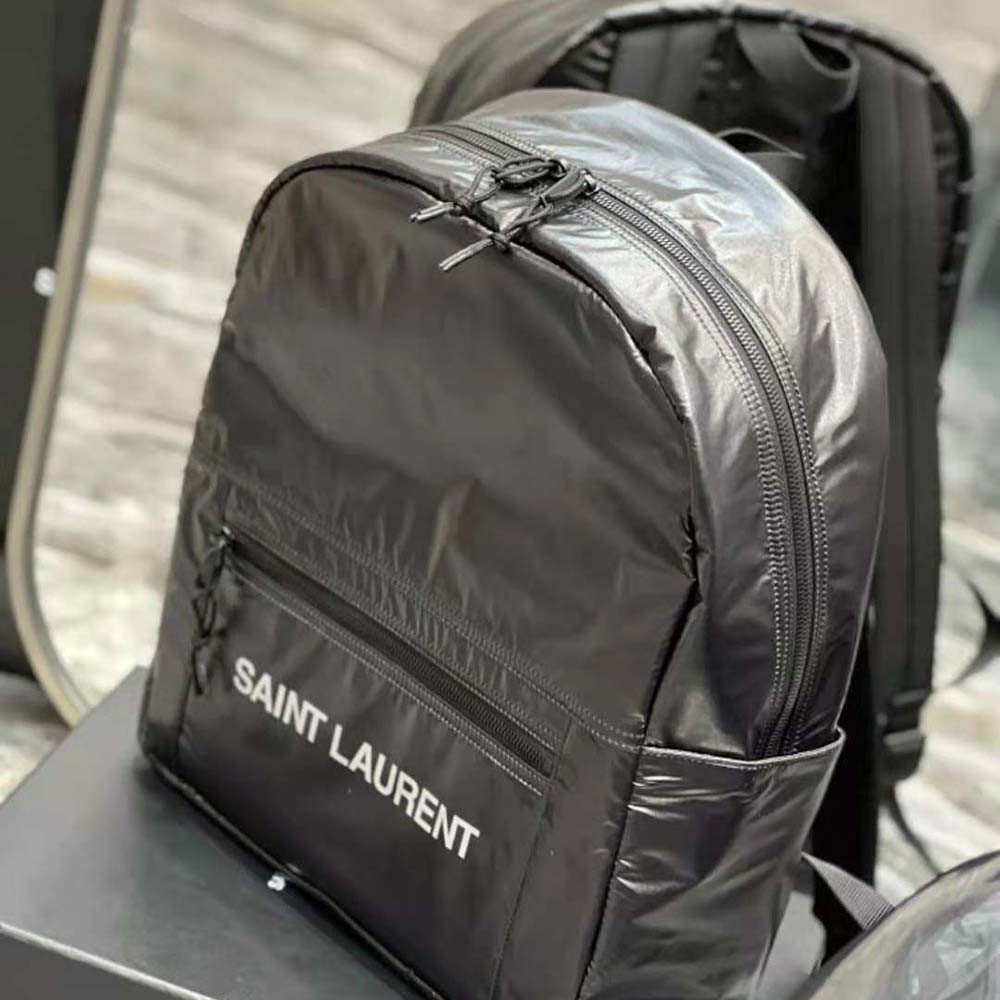 Saint Laurent YSL Women Nuxx Backpack in Nylon-Black - image 5