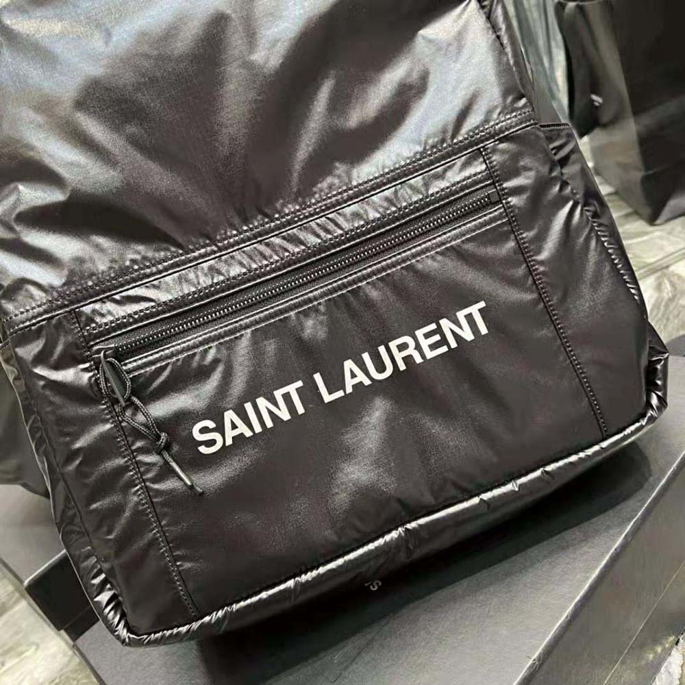 Saint Laurent YSL Women Nuxx Backpack in Nylon-Black - image 8