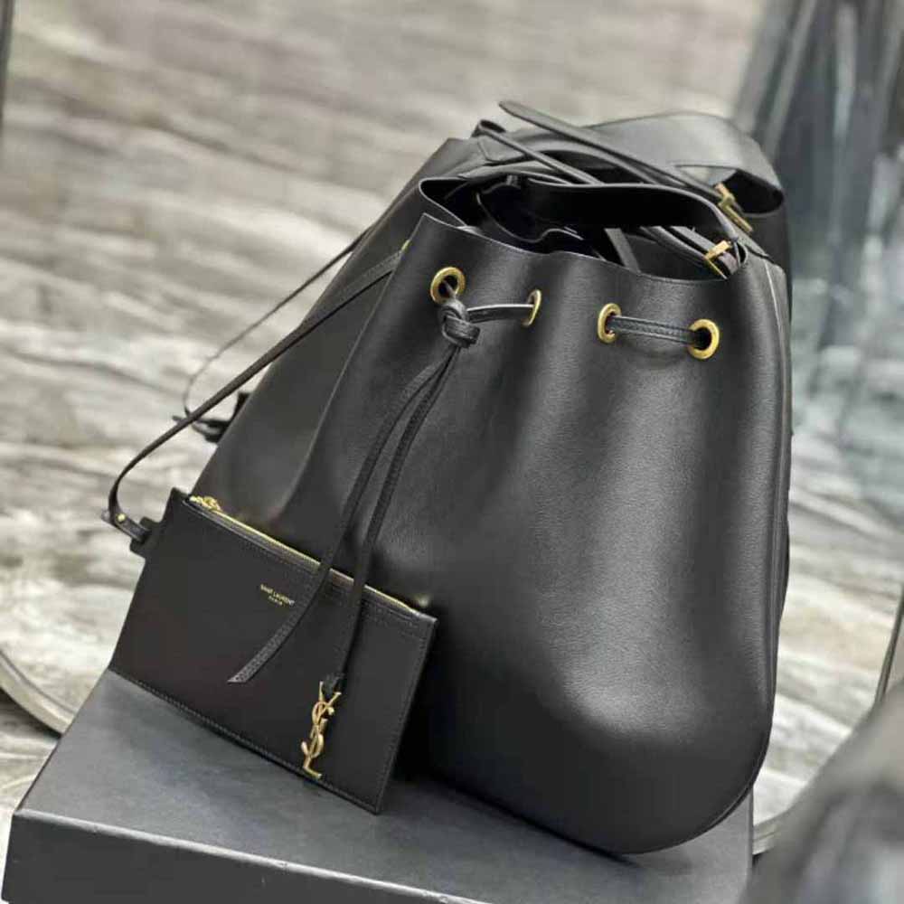 Saint Laurent YSL Women Paris Vii Large Flat Hobo Bag in Crocodile-Embossed Leather - image 5