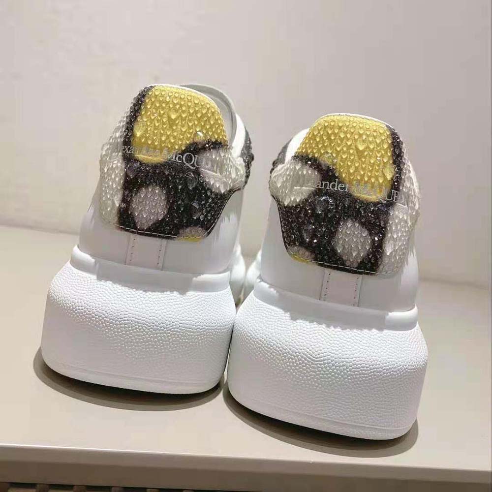 Alexander Mcqueen Women Oversized Sneaker in White/Yellow/Black - image 9