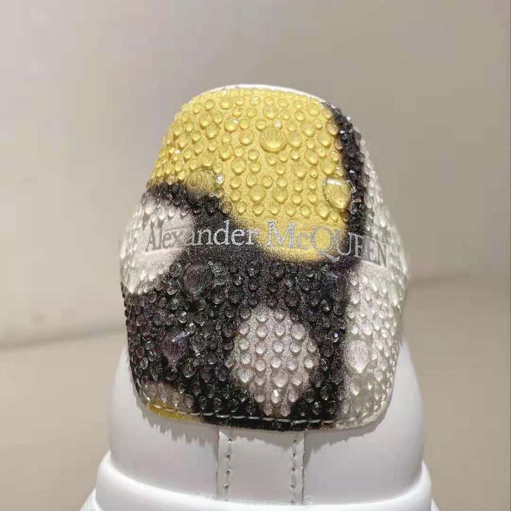 Alexander Mcqueen Women Oversized Sneaker in White/Yellow/Black - image 10