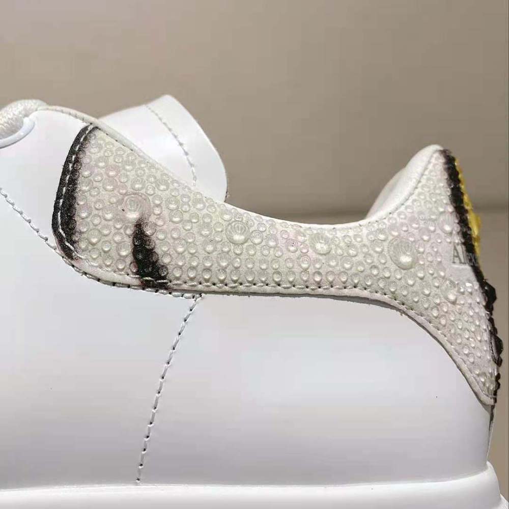 Alexander Mcqueen Women Oversized Sneaker in White/Yellow/Black - image 7