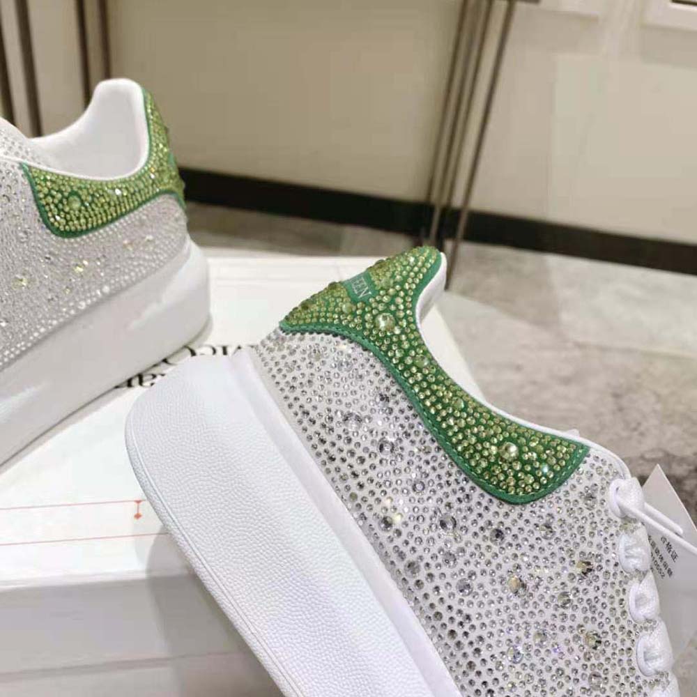 Alexander Mcqueen Women Oversized Sneaker in White/Acid Green - image 8