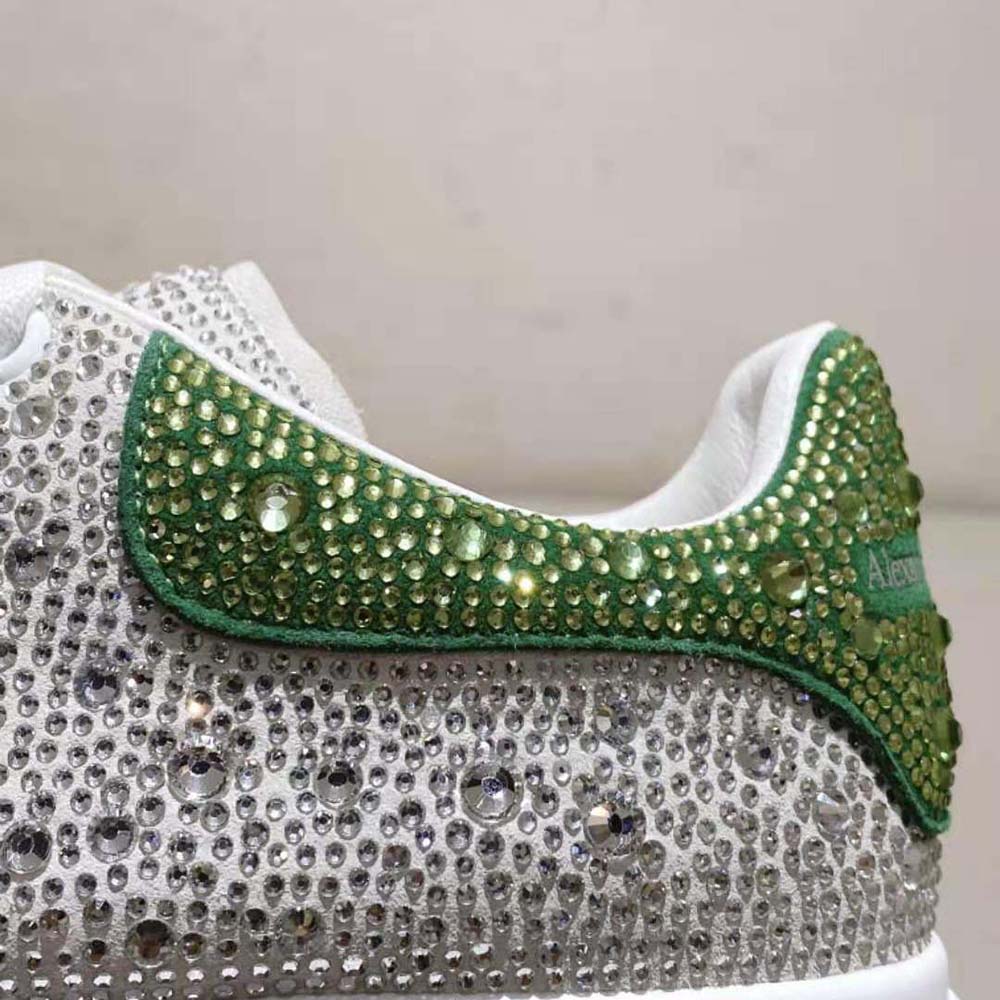 Alexander Mcqueen Women Oversized Sneaker in White/Acid Green - image 9