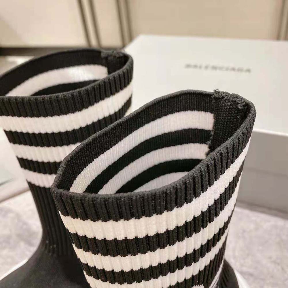 Balenciaga Unisex Adidas Speed Sneaker in Black Knit and White Sole Unit is Done in Collaboration with Adidas - image 10