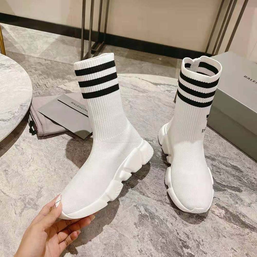 Balenciaga Unisex adidas Speed Sneaker in White and Black Sole Unit is Done in Collaboration with Adidas - image 5