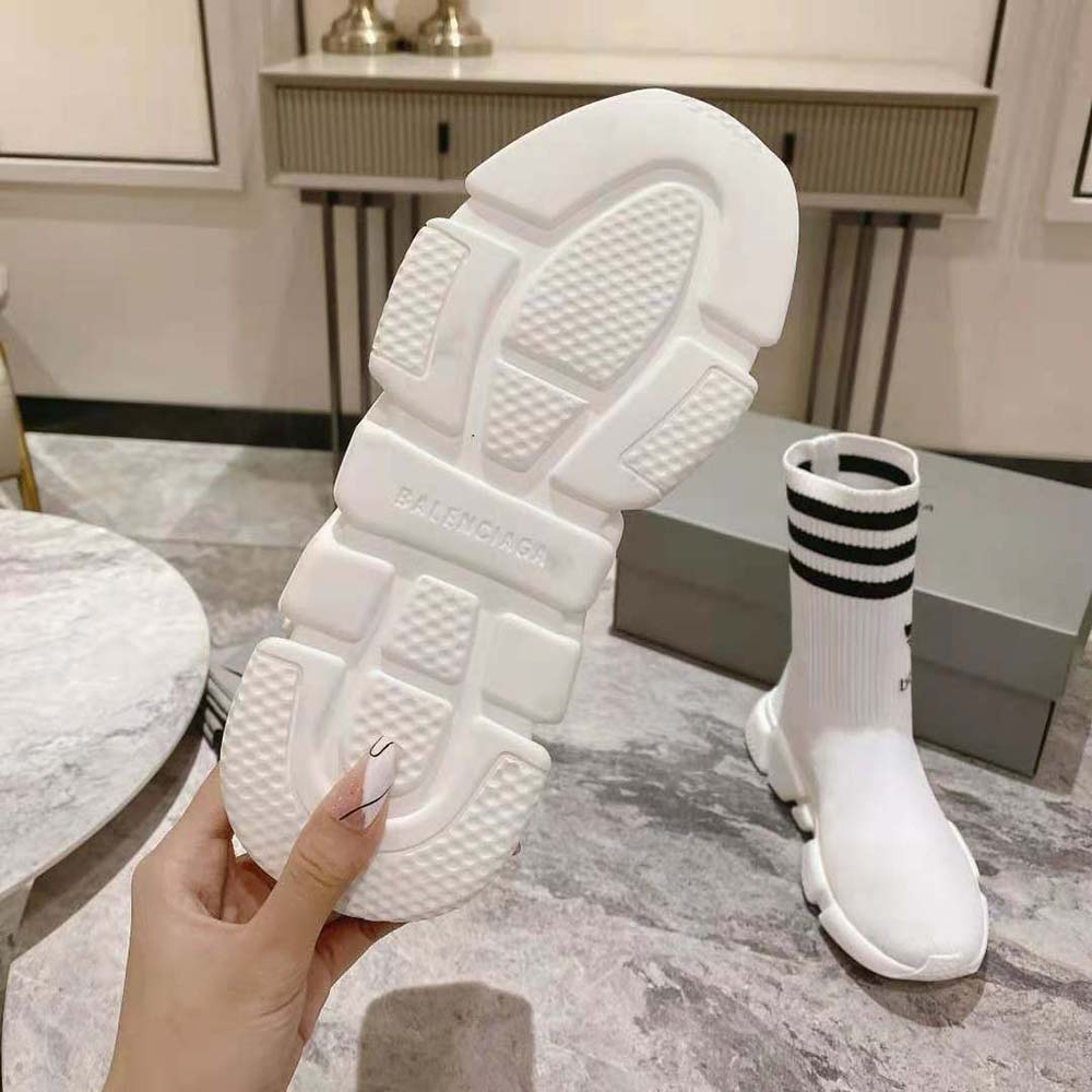 Balenciaga Unisex adidas Speed Sneaker in White and Black Sole Unit is Done in Collaboration with Adidas - image 10