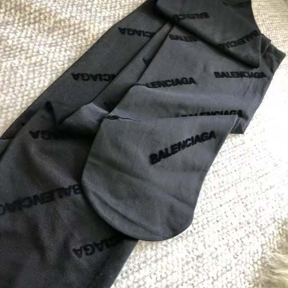 Balenciaga Women BB Monogram Tights in Black Jacquard - image 7
