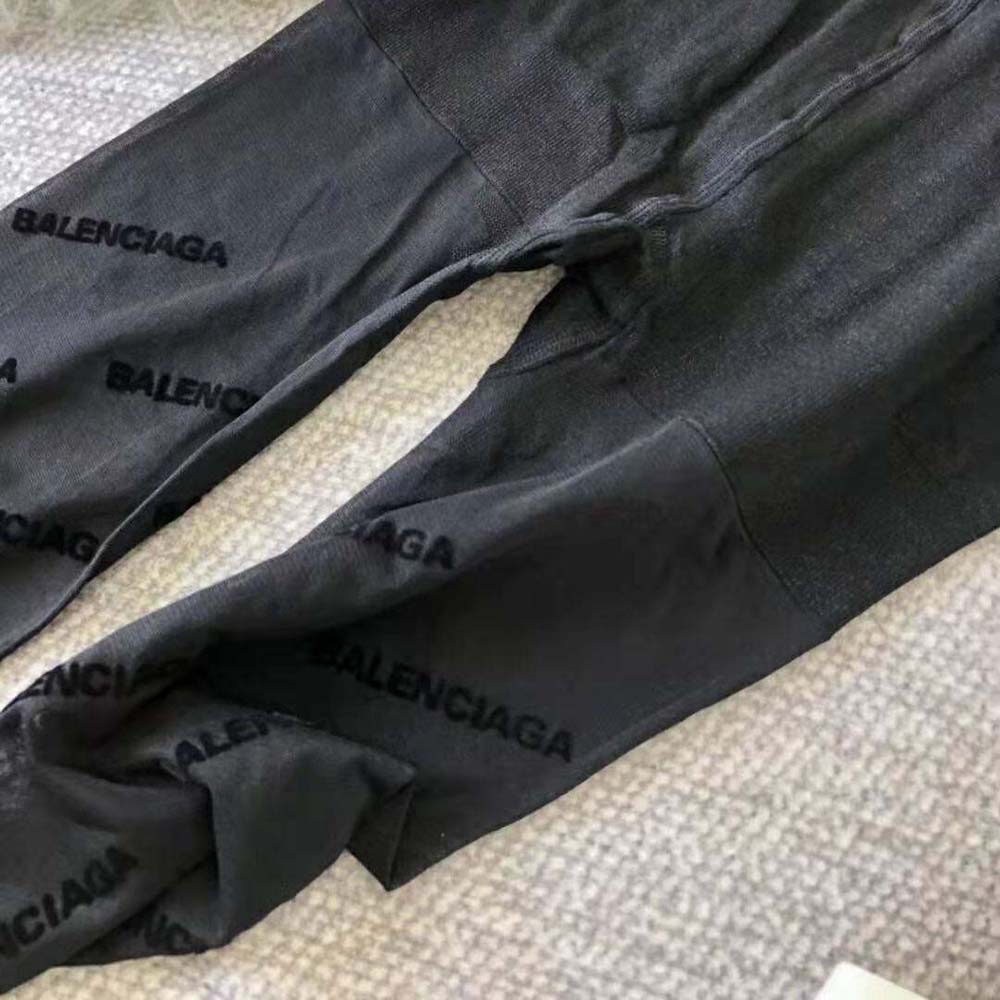 Balenciaga Women BB Monogram Tights in Black Jacquard - image 6