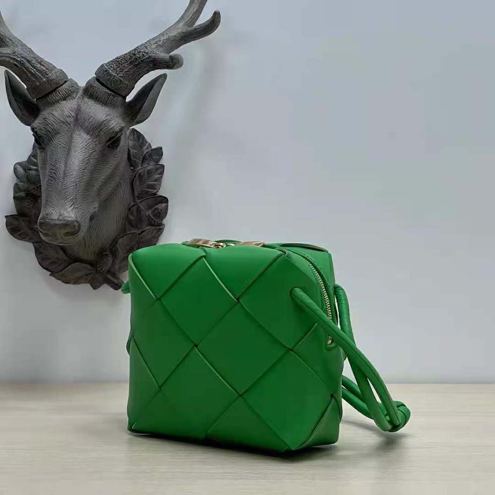 Bottega Veneta Women Mini Cassette Camera Bag-Green - image 4