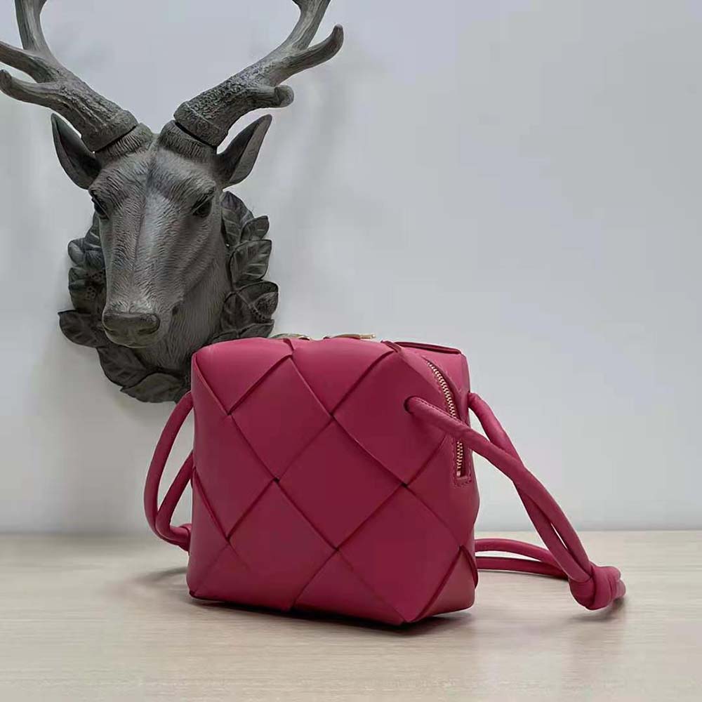 Bottega Veneta Women Mini Cassette Camera Bag-Rose - image 4