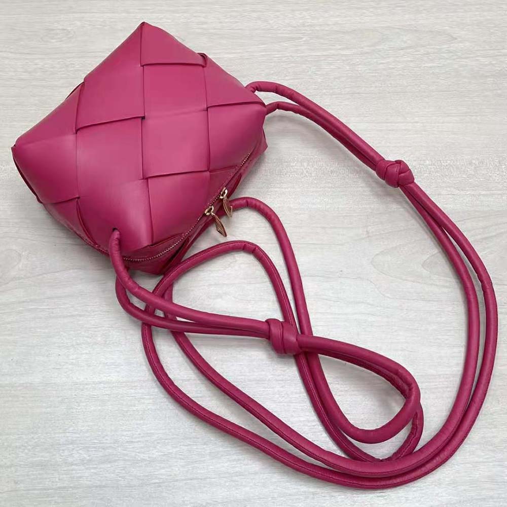 Bottega Veneta Women Mini Cassette Camera Bag-Rose - image 5