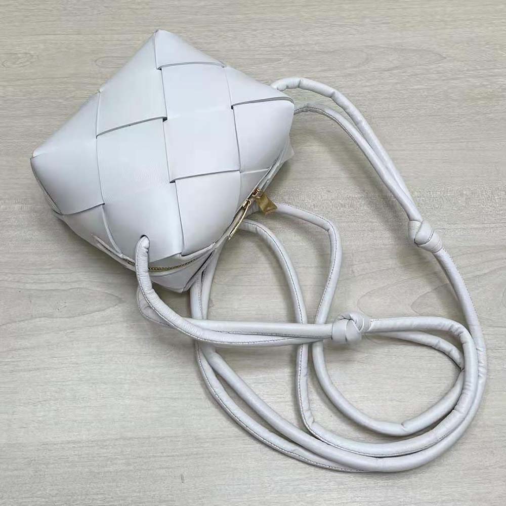 Bottega Veneta Women Mini Cassette Camera Bag-White - image 5