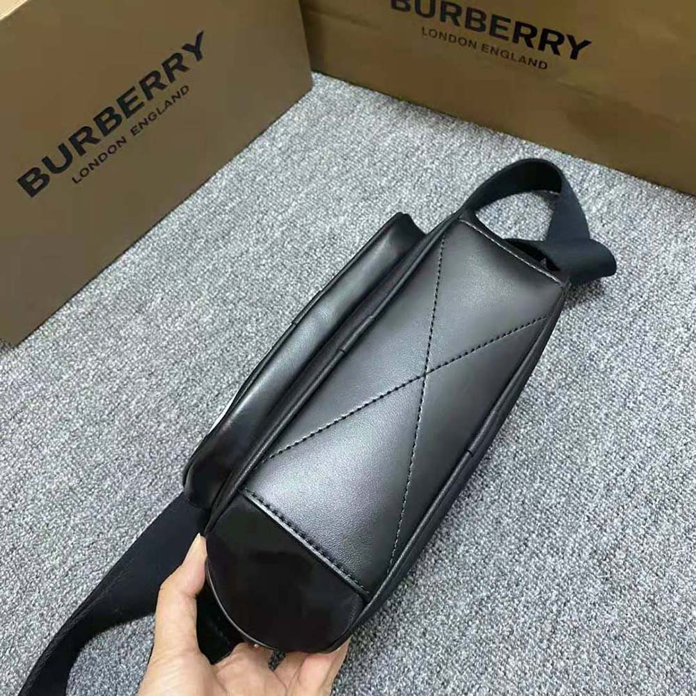 Burberry Men Coordinates Print Nylon Crossbody Bag-Black - image 5
