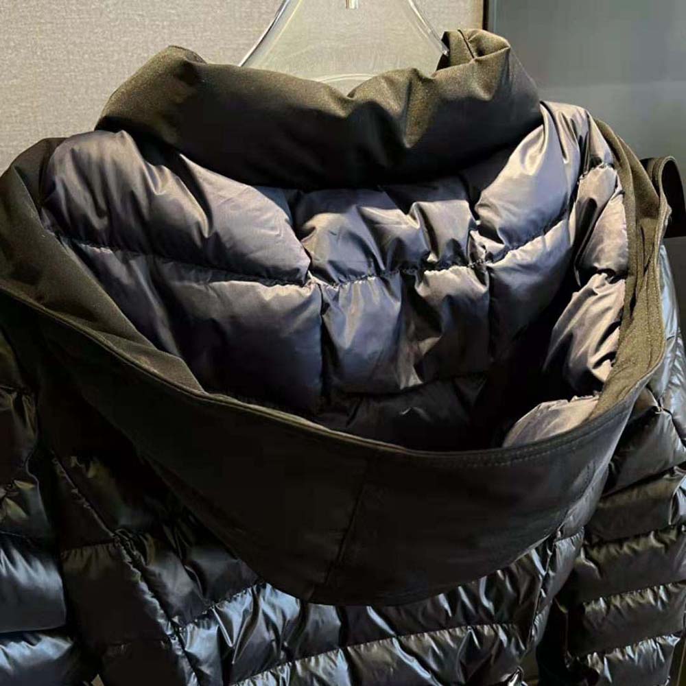 Burberry Women Contrast Hood Nylon Belted Puffer Jacket - image 6