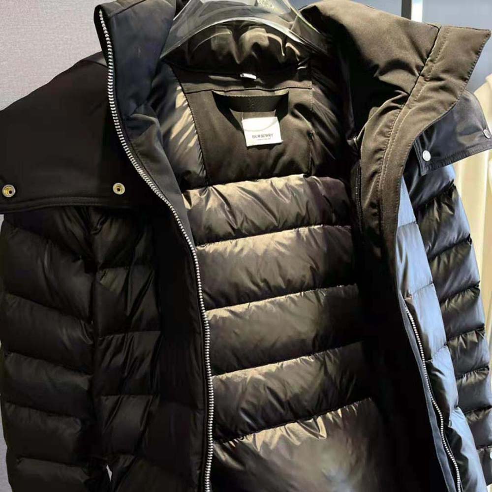 Burberry Women Contrast Hood Nylon Belted Puffer Jacket - image 9