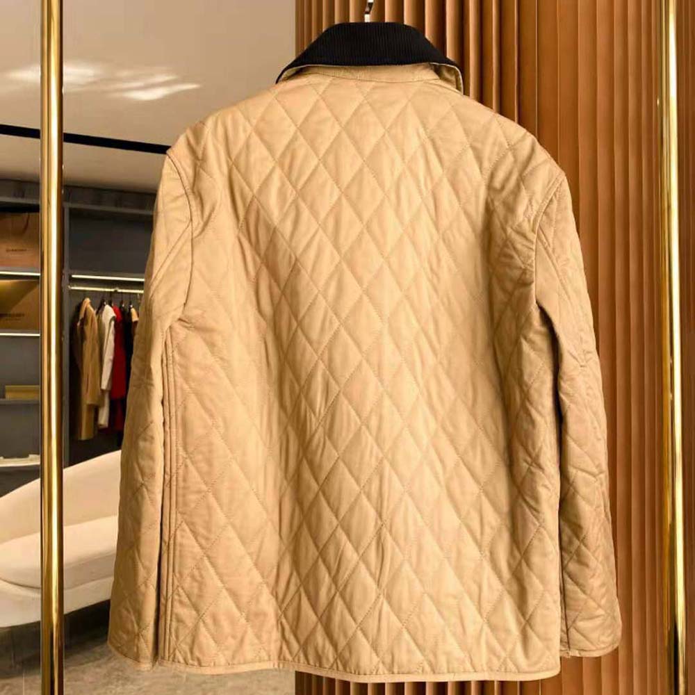 Burberry Women Corduroy Collar Diamond Quilted Jacket - image 5