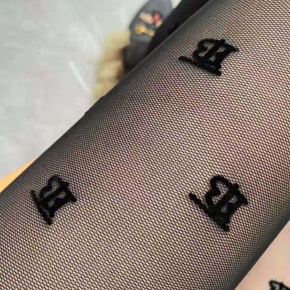 Burberry Women Crystal Letter Graphic Tights - image 4