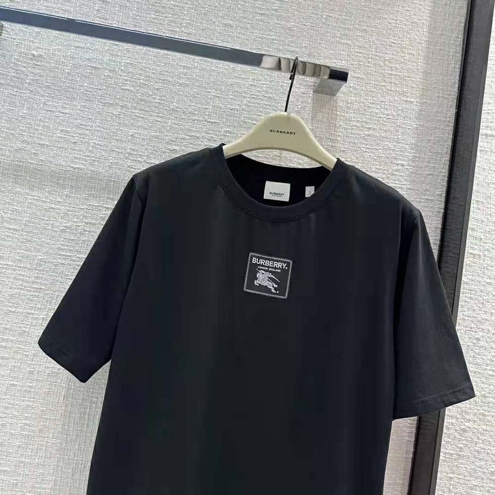 Burberry Men Prorsum Label Cotton T-shirt-Black - image 4