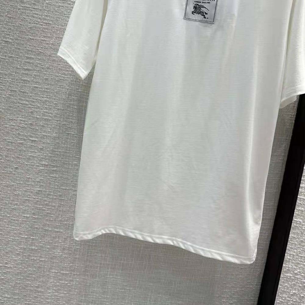 Burberry Men Prorsum Label Cotton T-shirt-White - image 7