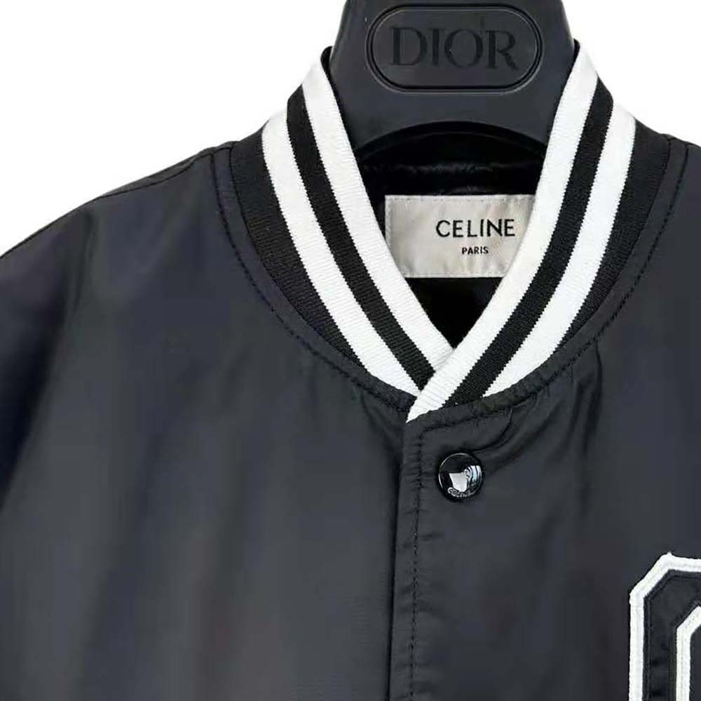 Celine Men Bomber Jacket in Thick Satin - image 5