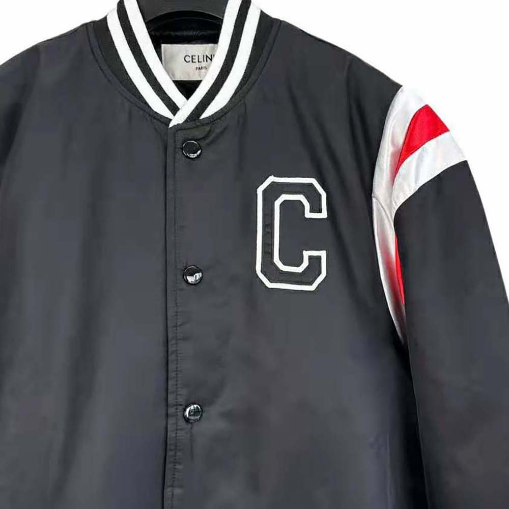 Celine Men Bomber Jacket in Thick Satin - image 4
