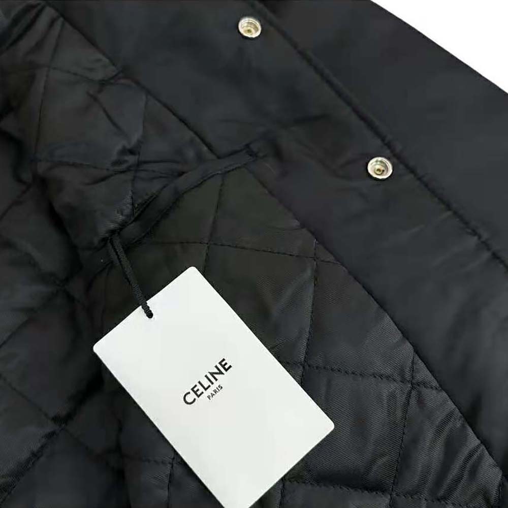 Celine Men Bomber Jacket in Thick Satin - image 10