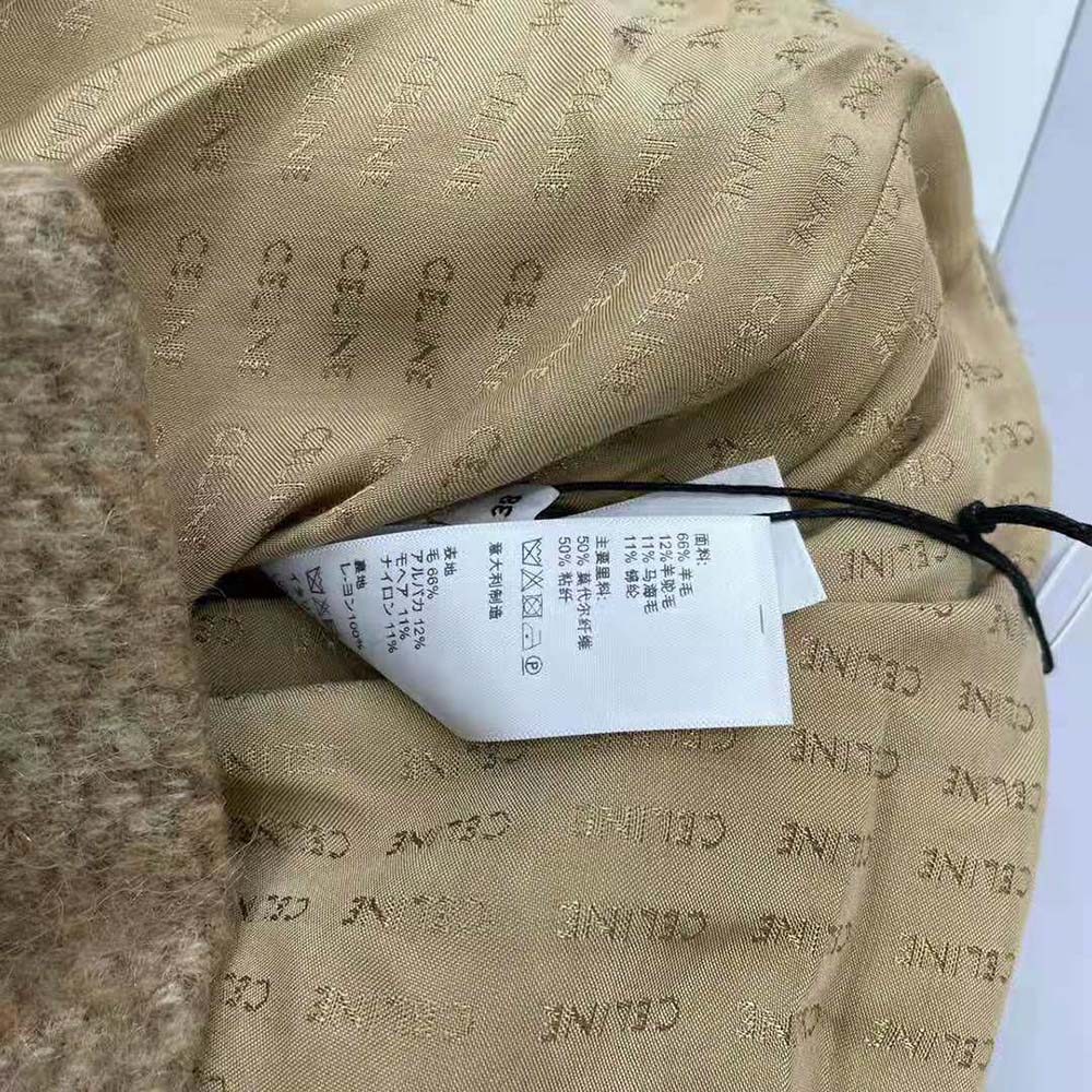 Celine Women Oversized Cardigan in Alpaca Wool-Brown - image 10
