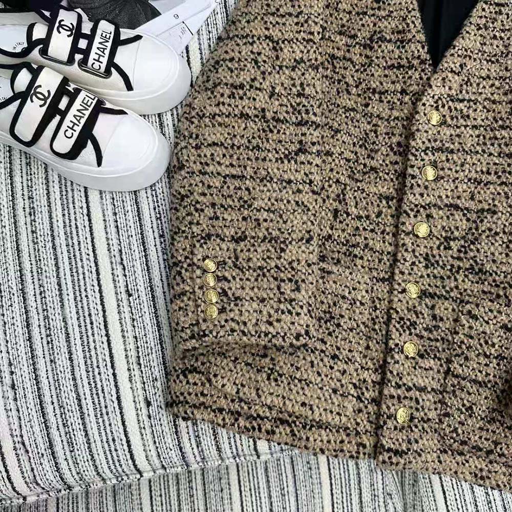 Celine Women Oversized Cardigan in Tweed - image 5