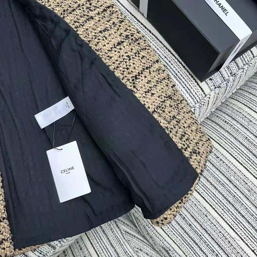 Celine Women Oversized Cardigan in Tweed - image 9