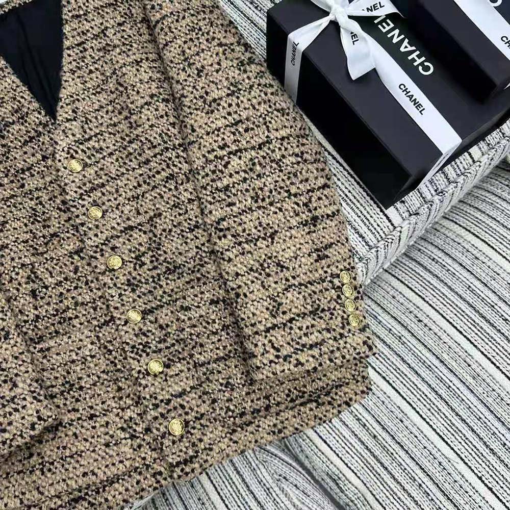 Celine Women Oversized Cardigan in Tweed - image 6