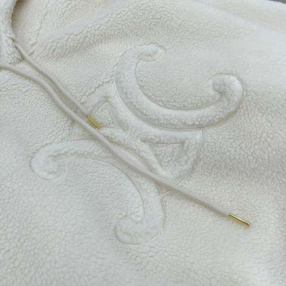 Celine Women Oversized Triomphe Hoodie in Fleece - image 7