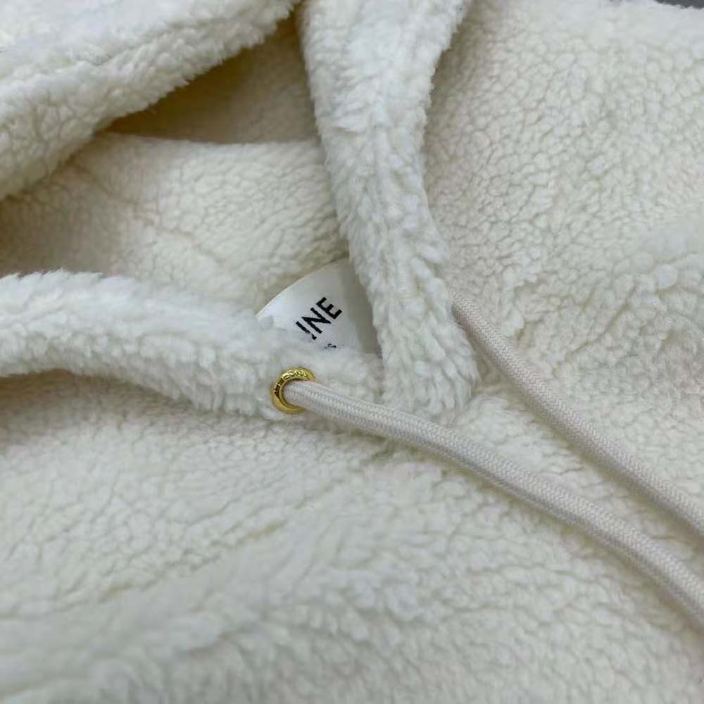 Celine Women Oversized Triomphe Hoodie in Fleece - image 6