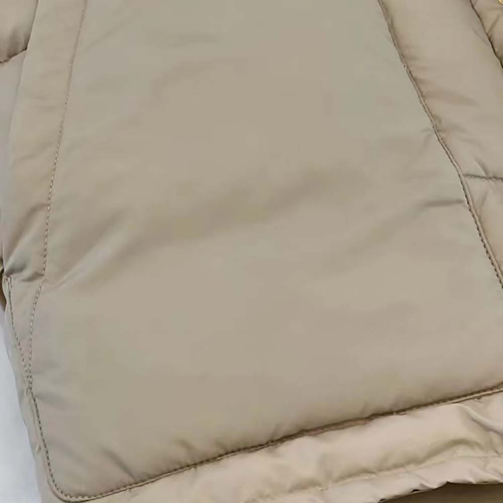 Celine Women Quilted Blouson Jacket in Lightweight Nylon-Beige - image 9