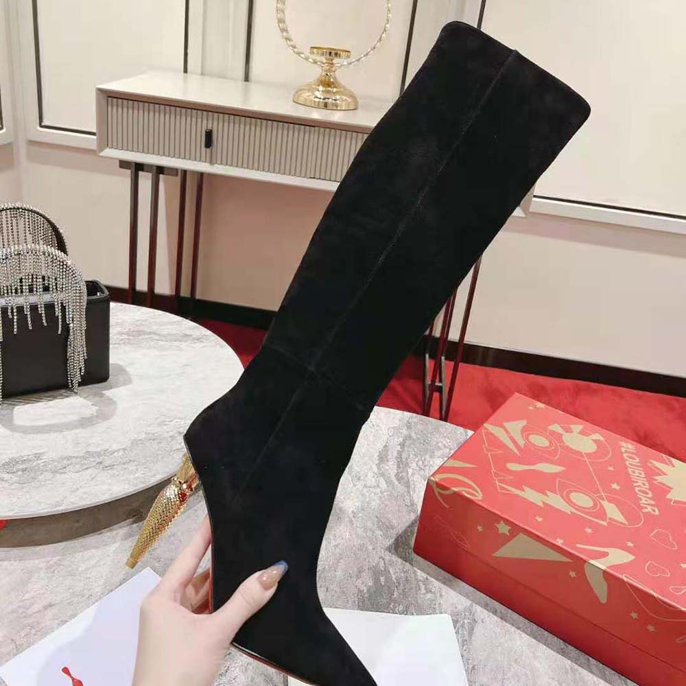 Christian Louboutin Women Lipbotta 100 mm Heel Height-Black - image 7