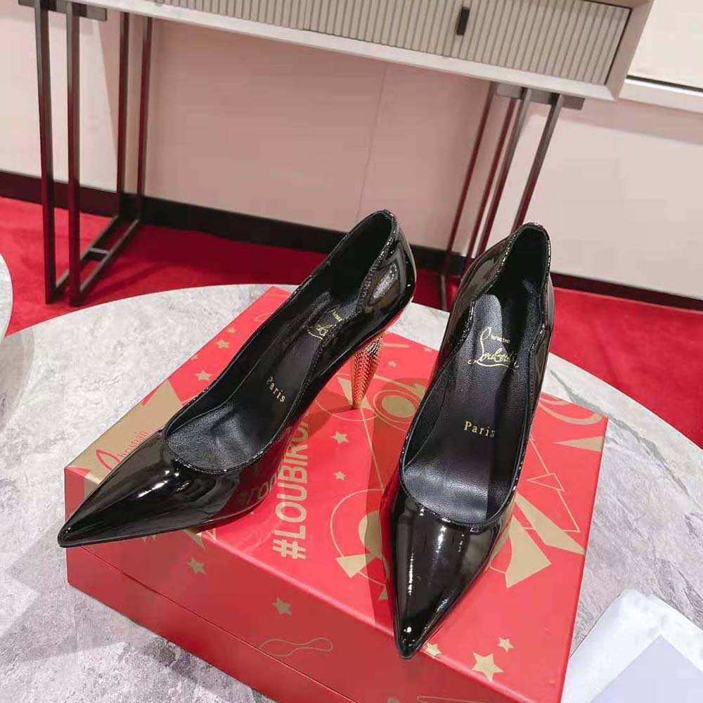 Christian Louboutin Women Lipchick Pump 100 mm Heel Height-Black - image 5