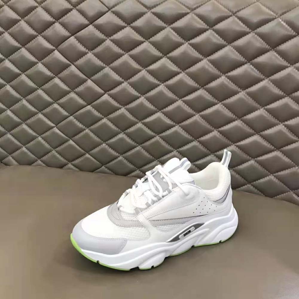 Dior Men B22 Sneaker White Technical Mesh and Smooth Calfskin - image 6