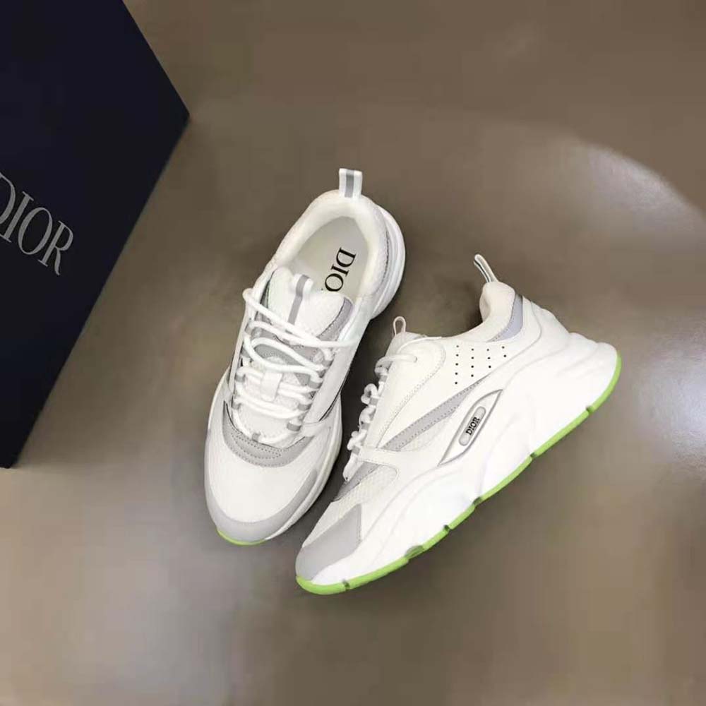 Dior Men B22 Sneaker White Technical Mesh and Smooth Calfskin - image 5