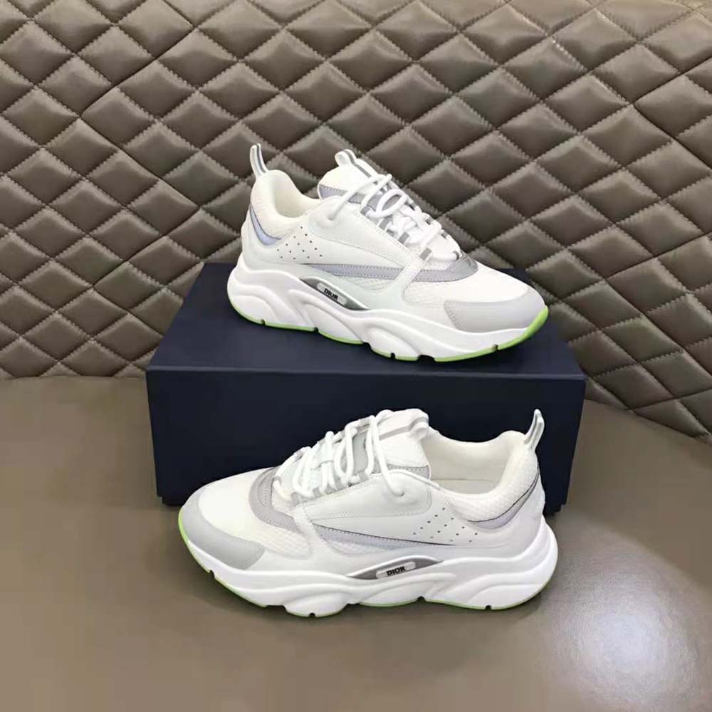 Dior Men B22 Sneaker White Technical Mesh and Smooth Calfskin - image 4