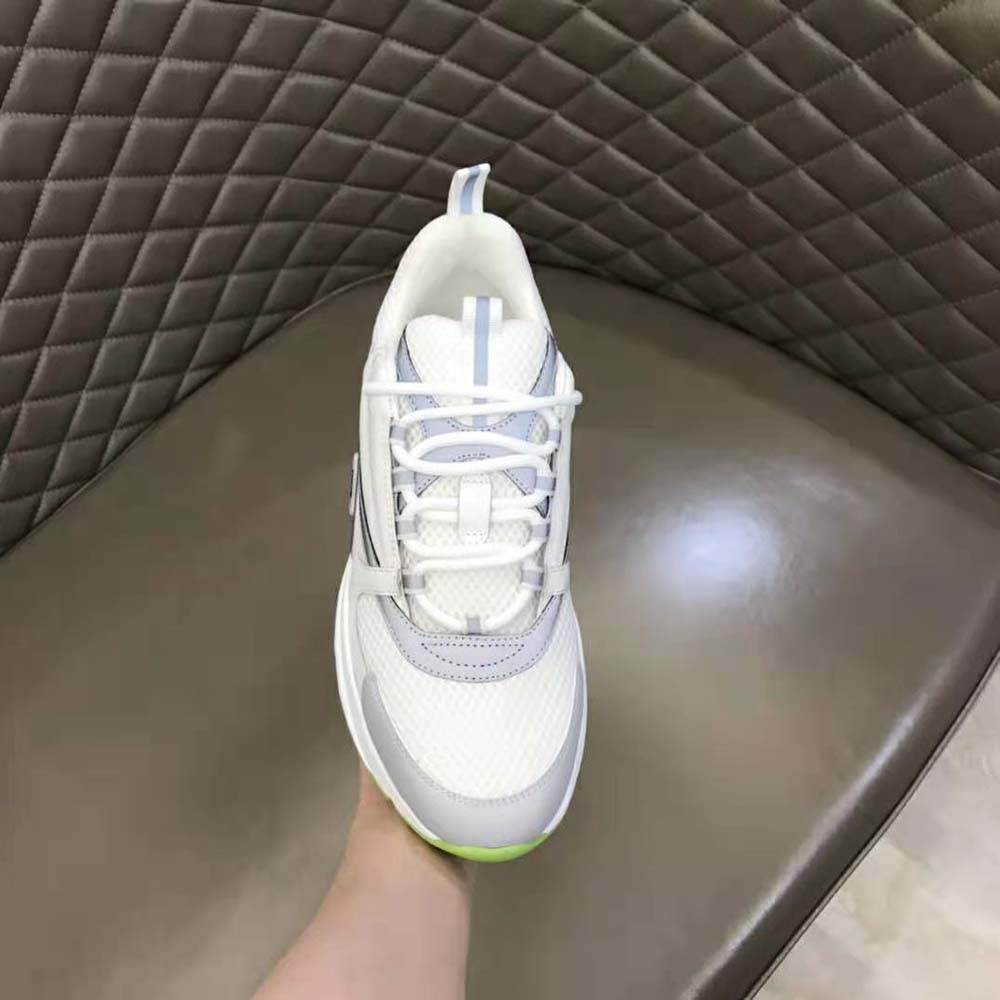 Dior Men B22 Sneaker White Technical Mesh and Smooth Calfskin - image 7