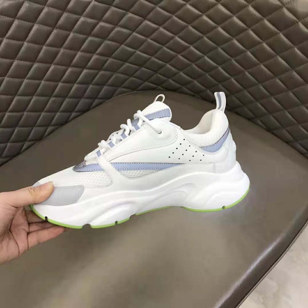 Dior Men B22 Sneaker White Technical Mesh and Smooth Calfskin - image 9