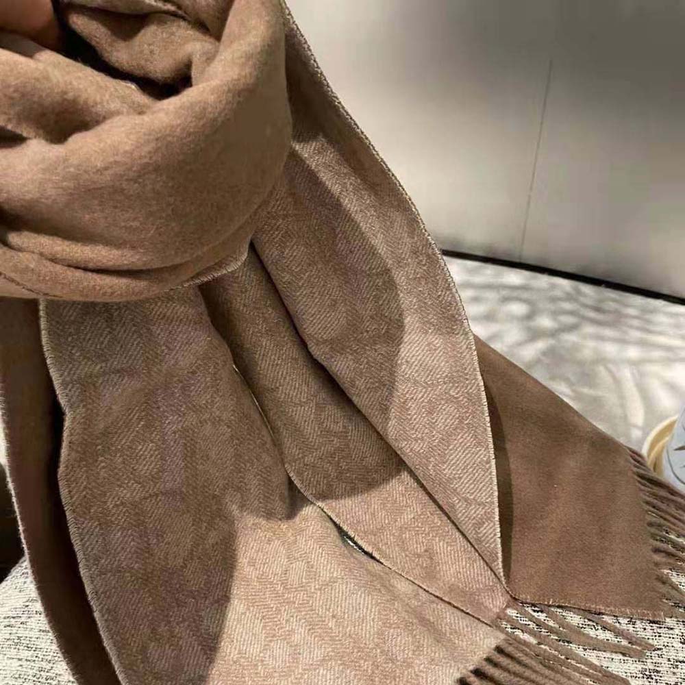 Dior Men Oblique Double-Sided Blanket Beige Cashmere and Wool - image 4