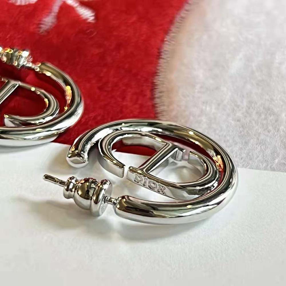 Dior Women 30 Montaigne Earrings Silver-Finish Metal - image 5