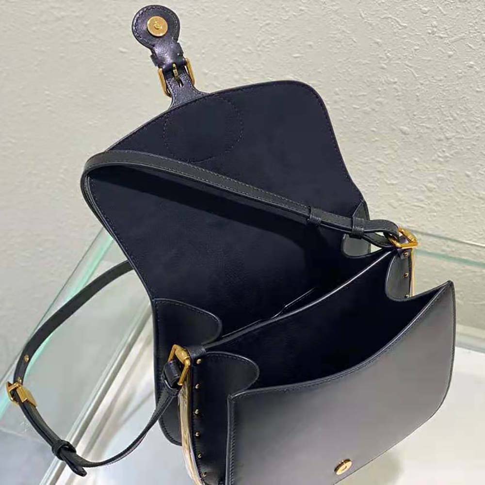 Dior Women Bobby Frame Bag Black Box Calfskin - image 7