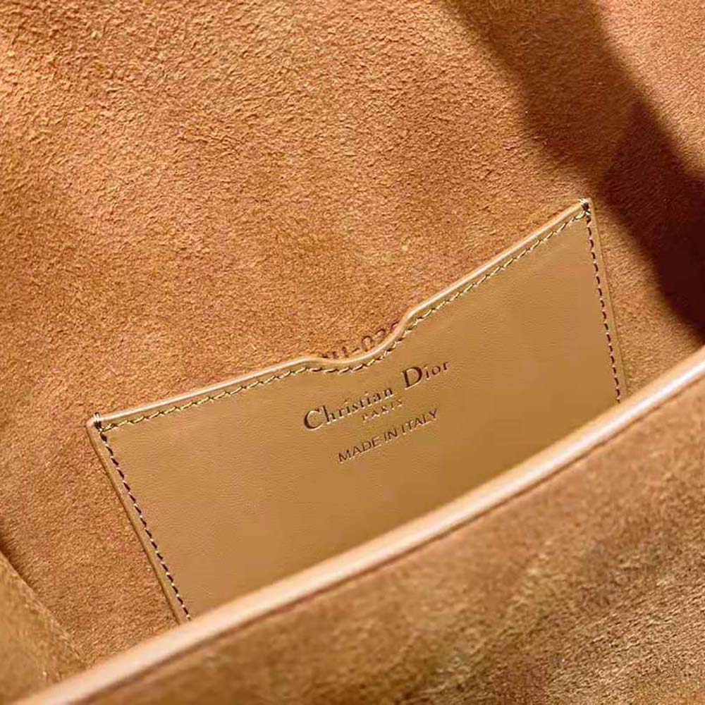 Dior Women Bobby Frame Bag Cognac-Colored Box Calfskin - image 10