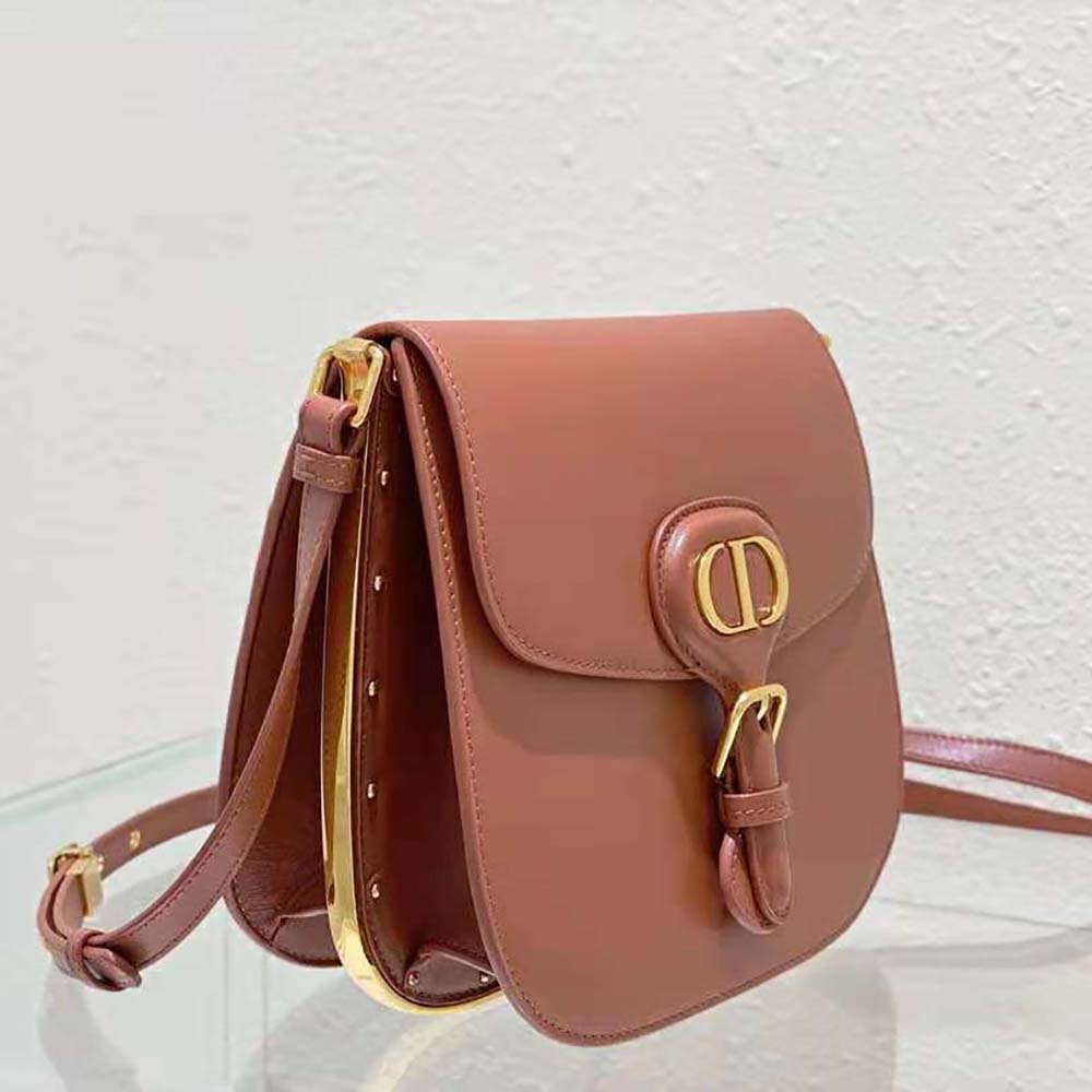 Dior Women Bobby Frame Bag Cognac-Colored Box Calfskin - image 4