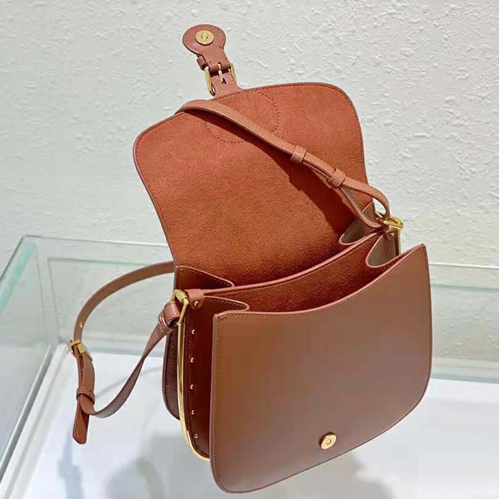 Dior Women Bobby Frame Bag Cognac-Colored Box Calfskin - image 5