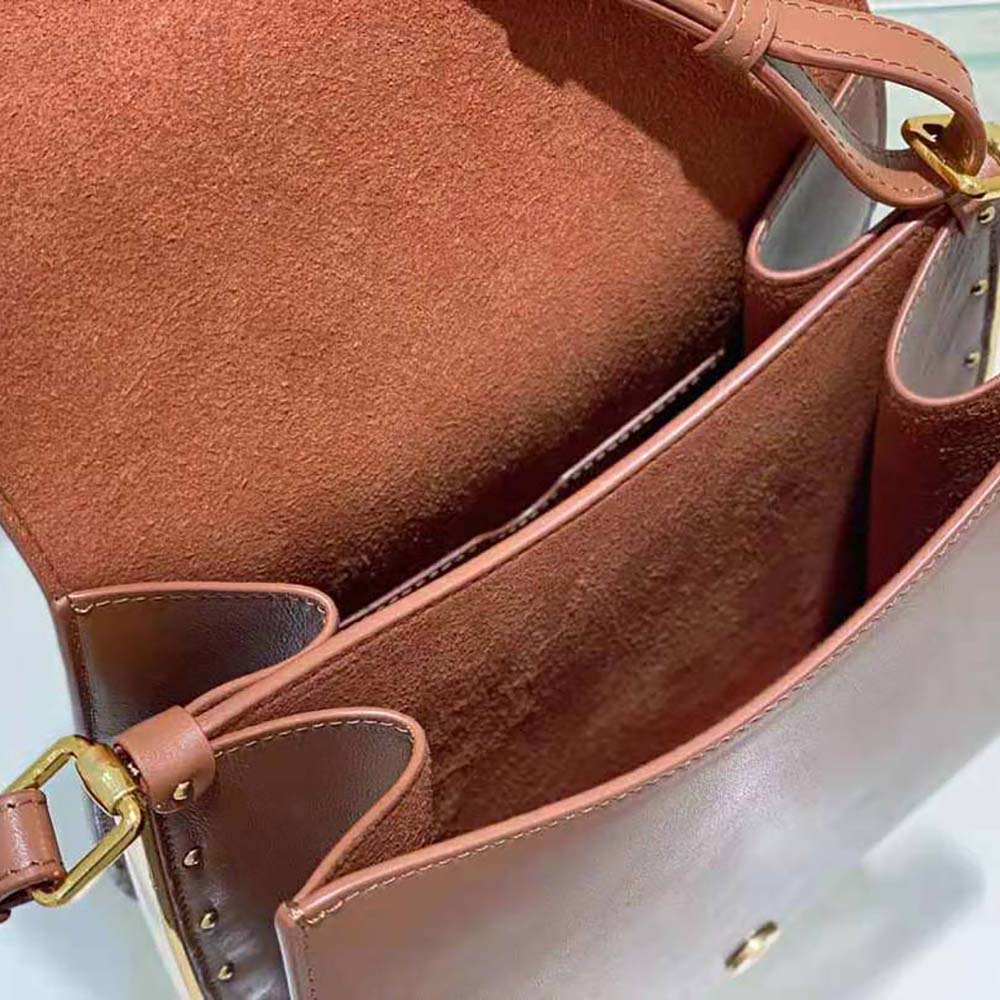 Dior Women Bobby Frame Bag Cognac-Colored Box Calfskin - image 9